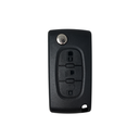 TELECOMMANDE PSA  C4 PICASSO, C5 PLIABLE 3 BOUTONS PILE EN CIRCUIT (6490A2 - 649085 - 649072) PCF7941 ID46 433 mhz ASK