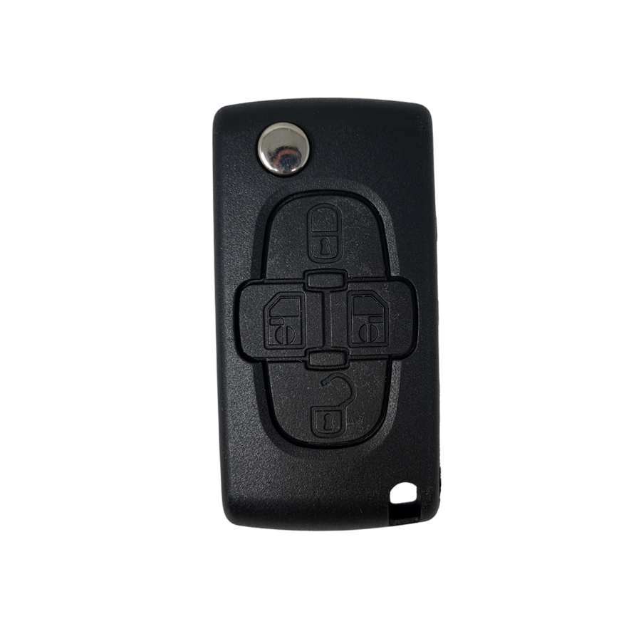TELECOMMANDE PSA C8 RECTANGULAIRE 4 BOUTONS HU83 (6554SF - 649092) PCF7941 ID46 433 mhz ASK