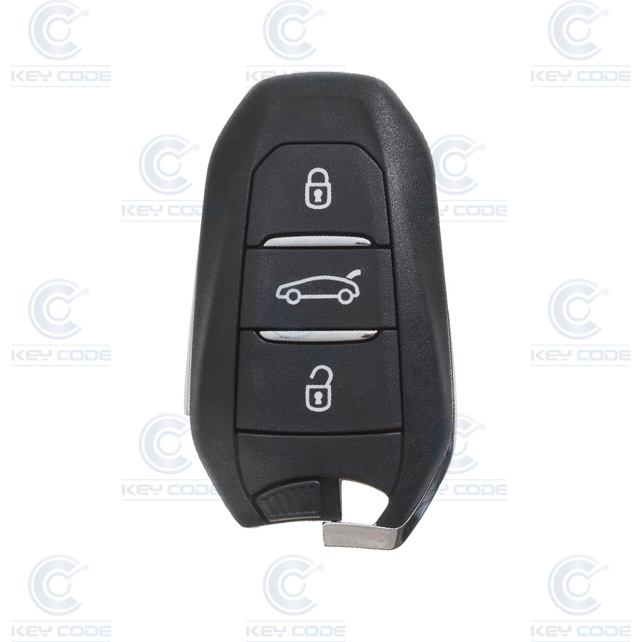 MANDO KEYLESS 3 BOTONES ROJO PARA CITROEN DS 7, DS 3 Y DS 9 (9840153080, 9834123180) HITAG 128 BITS AES ID4A NCF29A1M (A3M15) 433MHZ FSK
