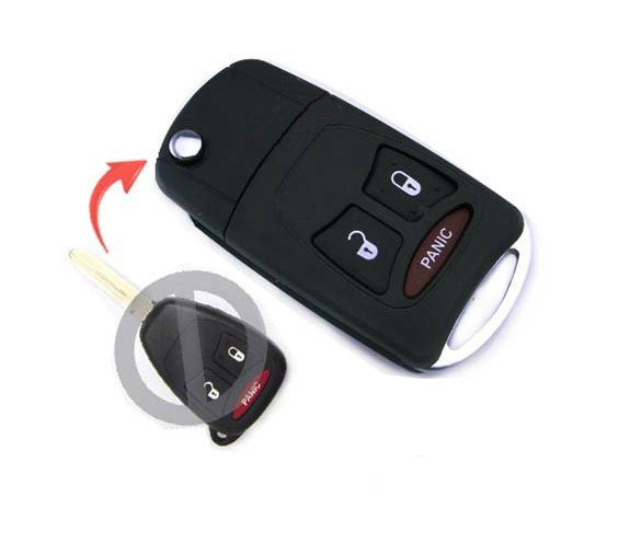 [CR16CS2B-V] CHRYSLER/JEEP 2 BUTTONS CONVERTIBLE REMOTE CASE Y160