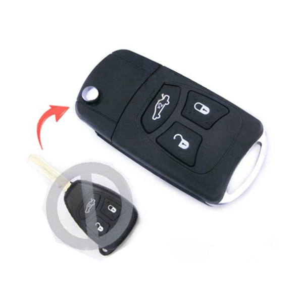 [CR16CS3B-V] CHRYSLER, JEEP 3 BUTTONS CONVERTIBLE REMOTE CASE Y160