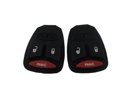 BOTONEIRA DE CONTROLE REMOTO CHRYSLER COM 2+1 BOTÕES E BOTÃO DE PÂNICO (BOTÃO GRANDE)