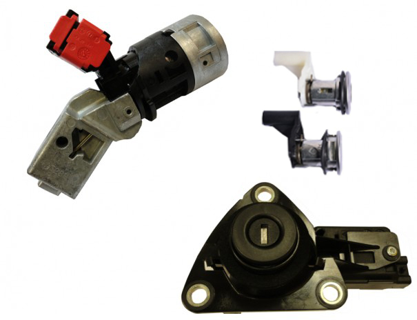 JOGO DE FECHADURAS DACIA DUSTER (2017-2018) VAC102 (ARRANQUE CURVO, 2 PORTAS, MALOTE) 806015881R - ORIGINAL