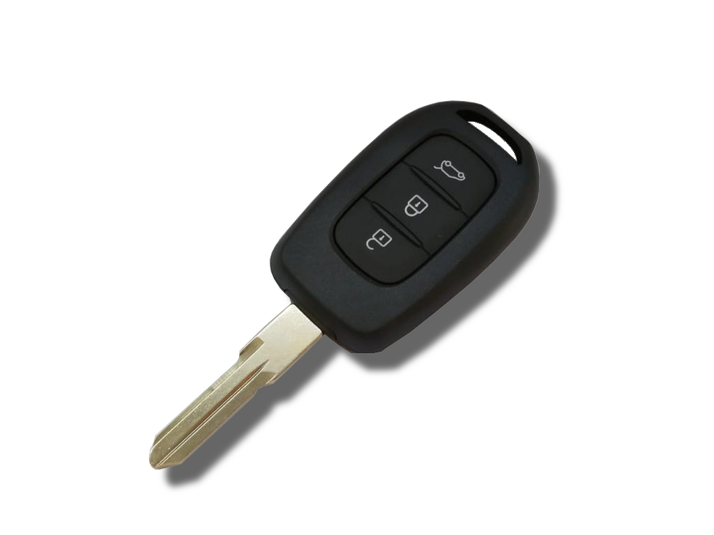 COQUE DE TELECOMMANDE FIXE DACIA AVEC 3 BOUTONS ET EBAUCHE HU136