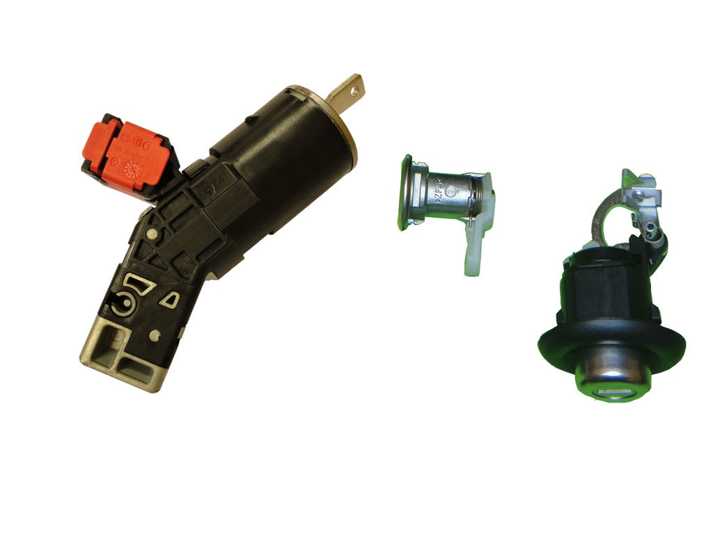 KIT SERRURES DACIA DUSTER (806019745R) (DEMARREUR ENCURVE, PORTE, COFFRE ET BOITE A GANTS) - ORIGINALE - 