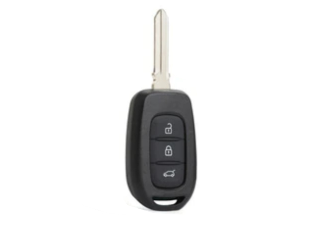COQUE DE TELECOMMANDE FIXE DACIA AVEC 3 BOUTONS ET EBAUCHE HU179