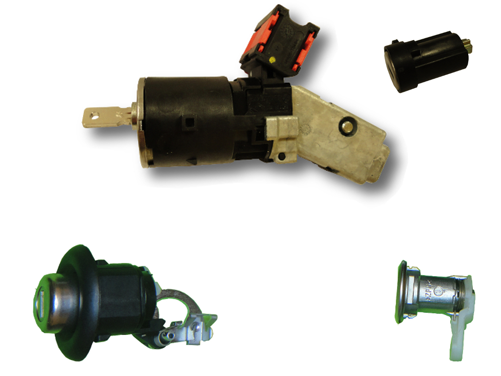 KIT SERRURES RENAULT-DACIA HU179 (DEMARREUR ENCURVE, PORTE, COFFRE ET BOITE A GANTS) 806016453R - ORIGINALE - 
