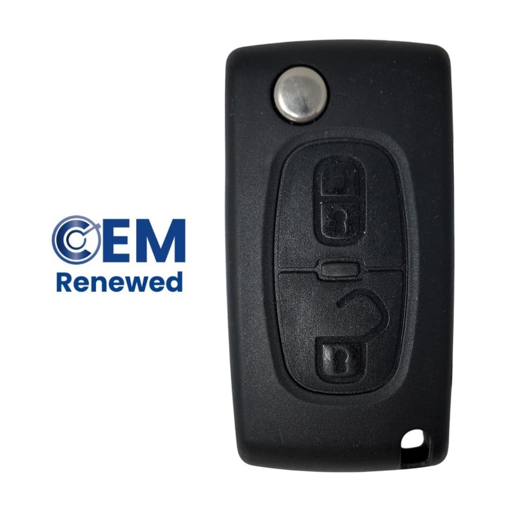  FOLDABLE 2-BUTTON REMOTE SCUDO-ULYSSE (9467173480-6490GZ) PCF7941 ID46 433 MHZ FSK - ORIGINAL