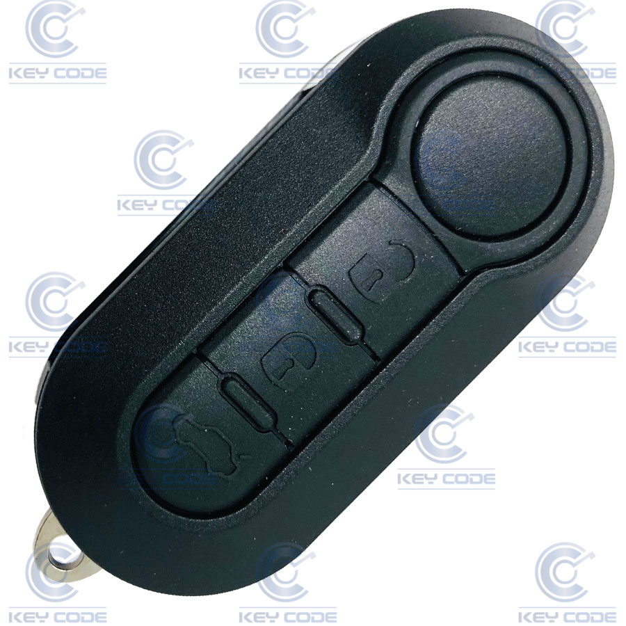 TELECOMMANDE PLIABLE 3 BOUTONS DELPHI (DOBLO, 500, GRANDE PUNTO, FIORINO) ID46 BLOQUEE 433 MHZ