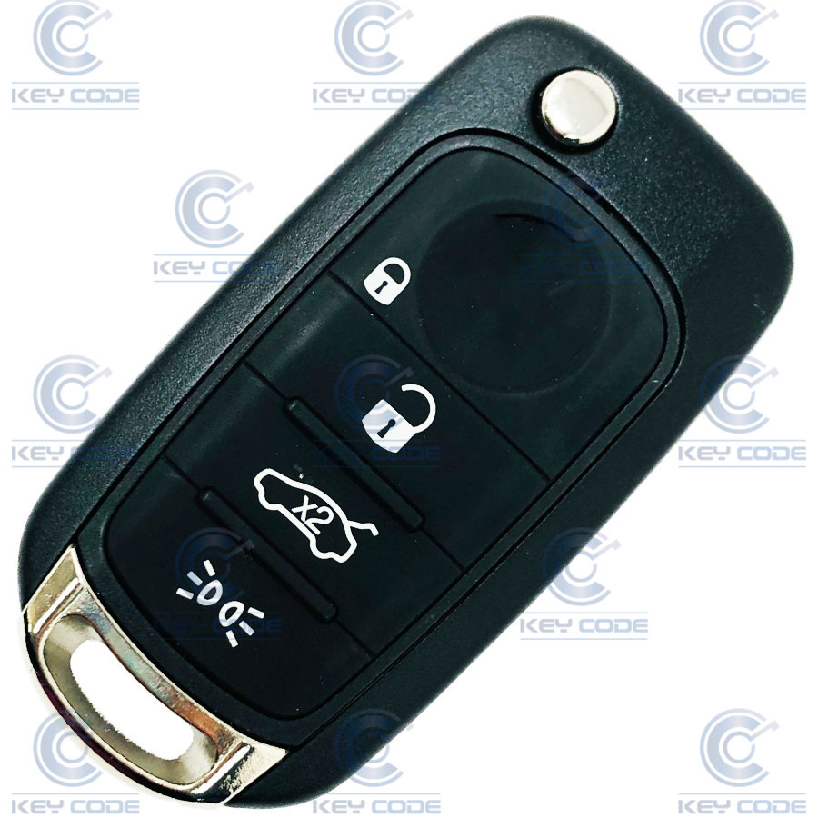 MANDO PLEGABLE 4 BOTONES FIAT 500, 500X HITAG AES ID88 433 Mhz (6000627314, 6000631224) - ORIGINAL 