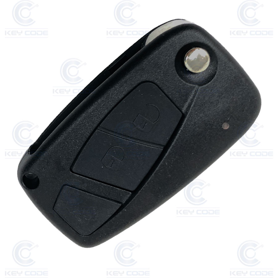 TELECOMMANDE PLIABLE NOIR AVEC 2 BOUTONS POUT FIAT PANDA  ET 500 PCF7946 ID46 433 Mhz