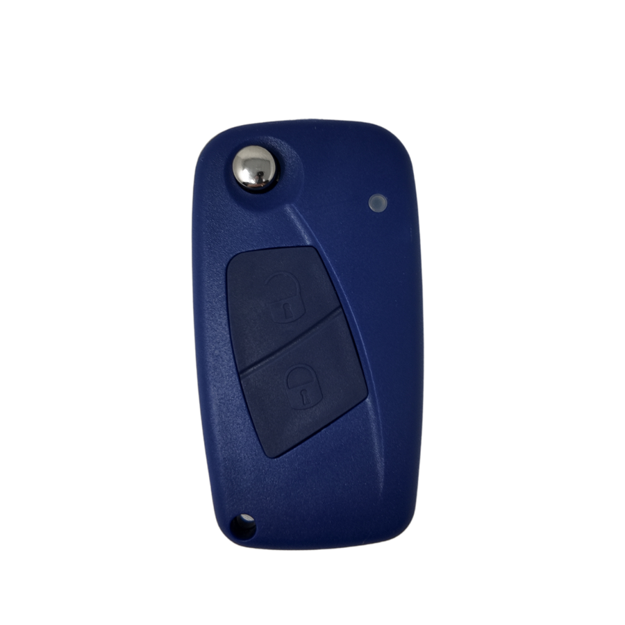 CARCASA FIAT 2 BOTONES PLEGABLE AZUL SIP22 (PORTAPILAS LATERAL)