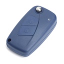 COQUE FIAT 2 BOUTONS PLIABLE CLE A VAGUE (BLEUE) PILE A L'ARRIERE