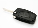 COQUE TELECOMMANDE NOIRE AVEC 2 BOUTONS POUR FIAT - (PILE SUR LE COTE)