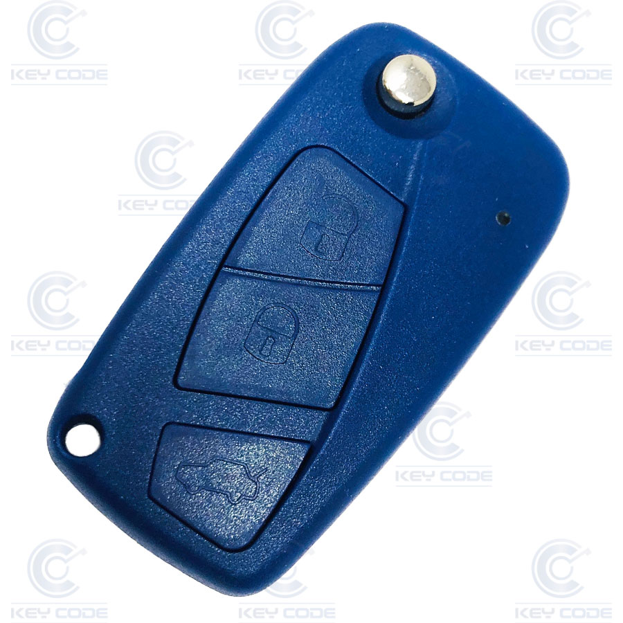 CARCASA AZUL FIAT 3 BOTONES PLEGABLE REGATA SIP22 (PORTAPILAS LATERAL) - AZUL