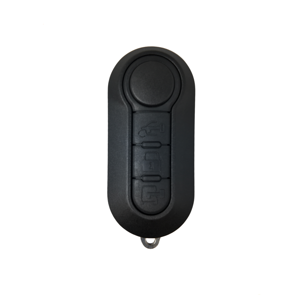 CARCASA MANDO PLEGABLE OVALADO DE 3 BOTONES FIAT (BOTONES VAN) - CALIDAD PREMIUM 
