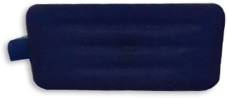 BOUTON FIAT CAOUTCHOUC 1 POUSSOIR BLEU