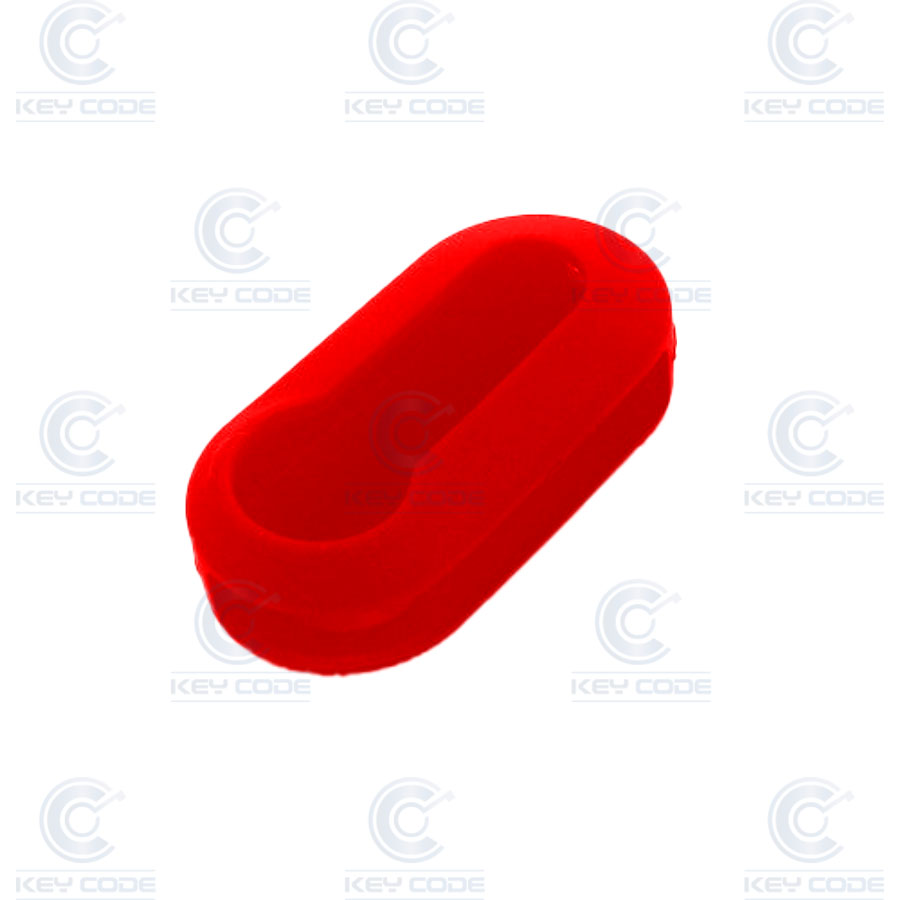 ETUI EN SILICONE POUR TELECOMMANDES PLIABLES FIAT AVEC 3 BOUTONS - ROUGE