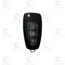 FORD TEAR-SHAPED 3 BUTTONS FLIP REMOTE CASE -HU101 