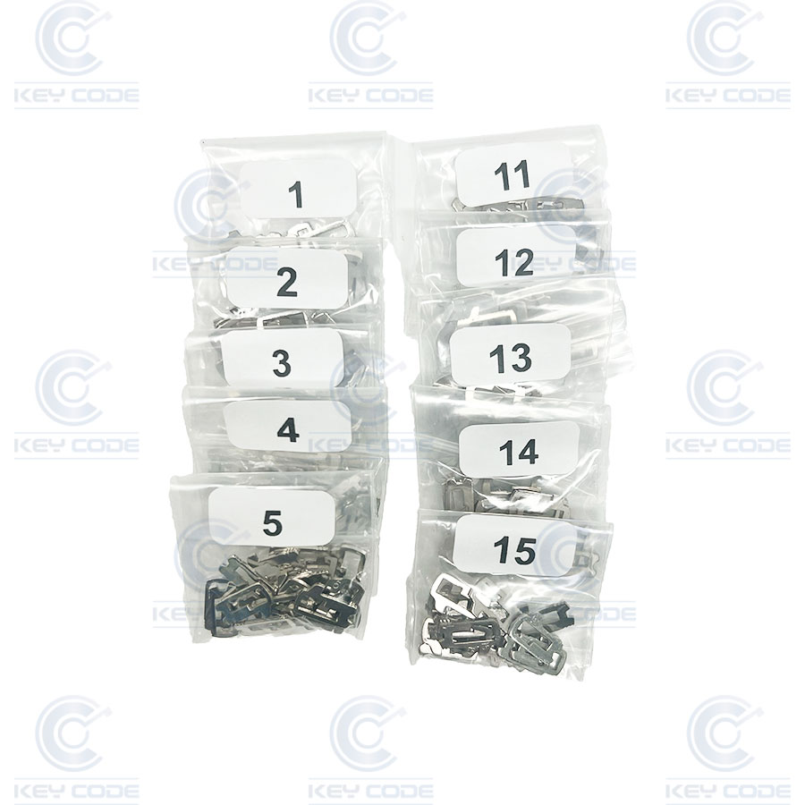 KIT DE PAILLETTES FORD (1, 2, 3, 4, 5, 11, 12, 13, 14, 15) HU101 (20 PIÈCES)