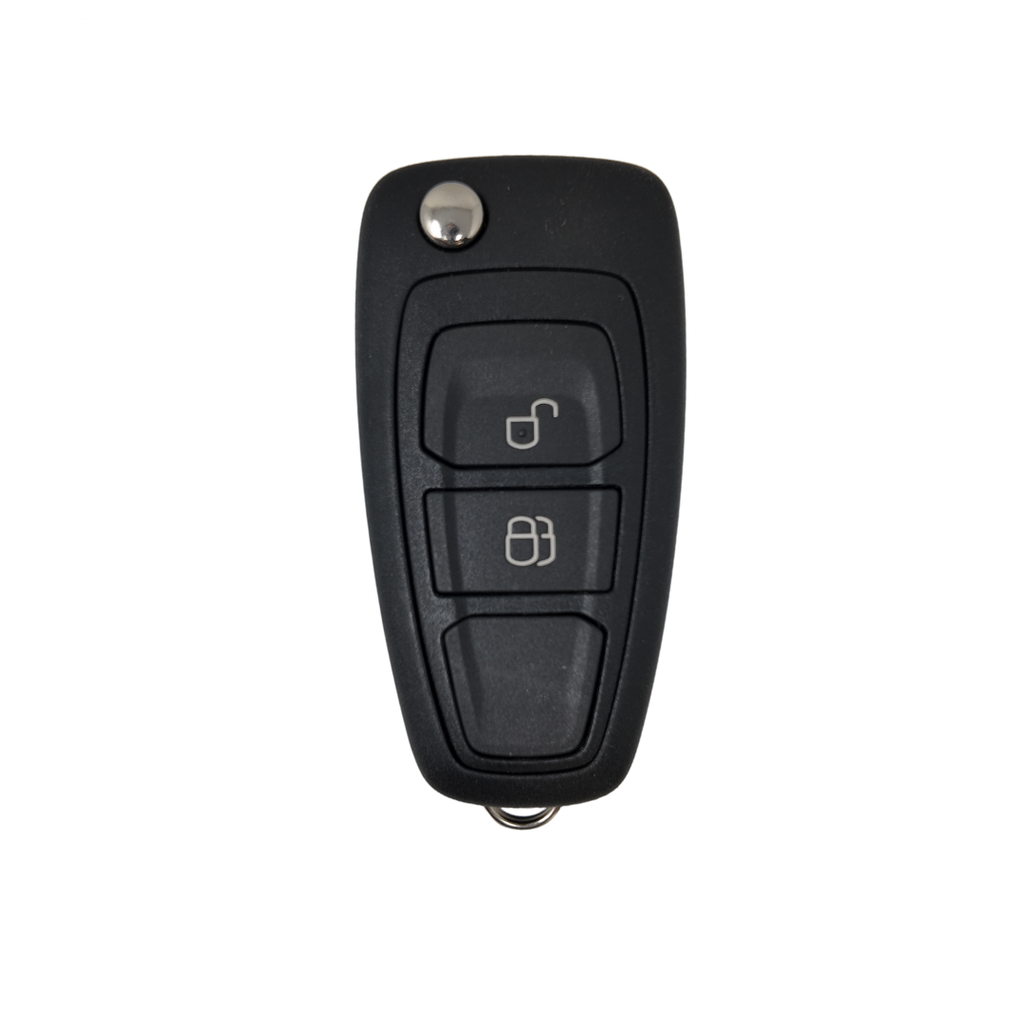 CONTROLE DOBRÁVEL 2 BOTÕES EM FORMATO DE LÁGRIMA FORD RANGER (5WK50165, 1734092, 1814078, 1919604) ID63 SEM LÂMINA 433 MHZ FSK - ORIGINAL