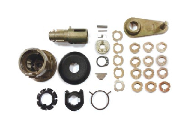 CERRADURA PUERTA IZQUIERDA DESMONTADA FORD ESCORT (96-01) + LAMINILLAS TIBBE  