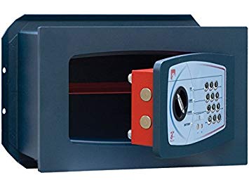 [GD/3] WALL LOCK SAFE WITH ELECTRONIC CODE AND KEY TECHNOMAX GD/3 (21 x 34 x 20 cm)