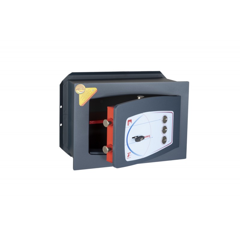 CAJA FUERTE DE PARED CON LLAVE Y CODIGO ELECTRONICO TECHNOMAX GD/4 (27 x 39 x 20 CM) 