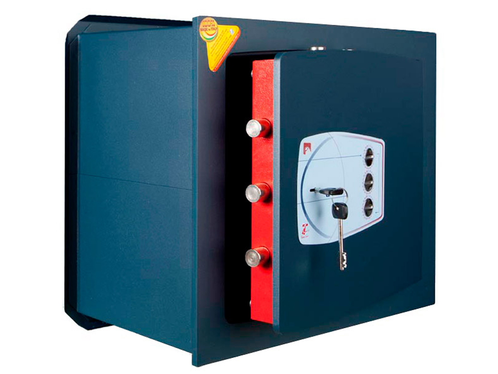 [GD/6] WALL LOCK SAFE WITH ELECTRONIC CODE AND KEY TECHNOMAX GD/6 (42 x 48 x 23 cm)
