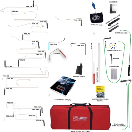 KIT SUPER PRO DE TIGES POUR OUVERTURE DE VEHICULES