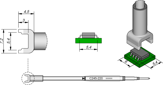 CARTRIDGE 5,4 X 6,0 JBC