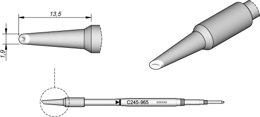 Ø1.9 SPOON CARTRIDGE JBC