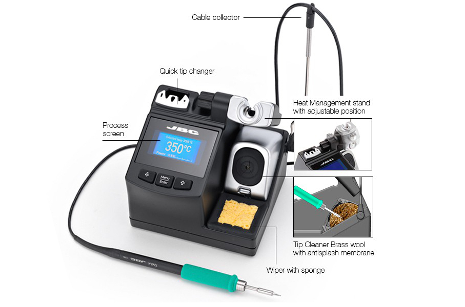 JBC DIGITAL SOLDERING STATION 230V (TIPS NOT INCLUDED)