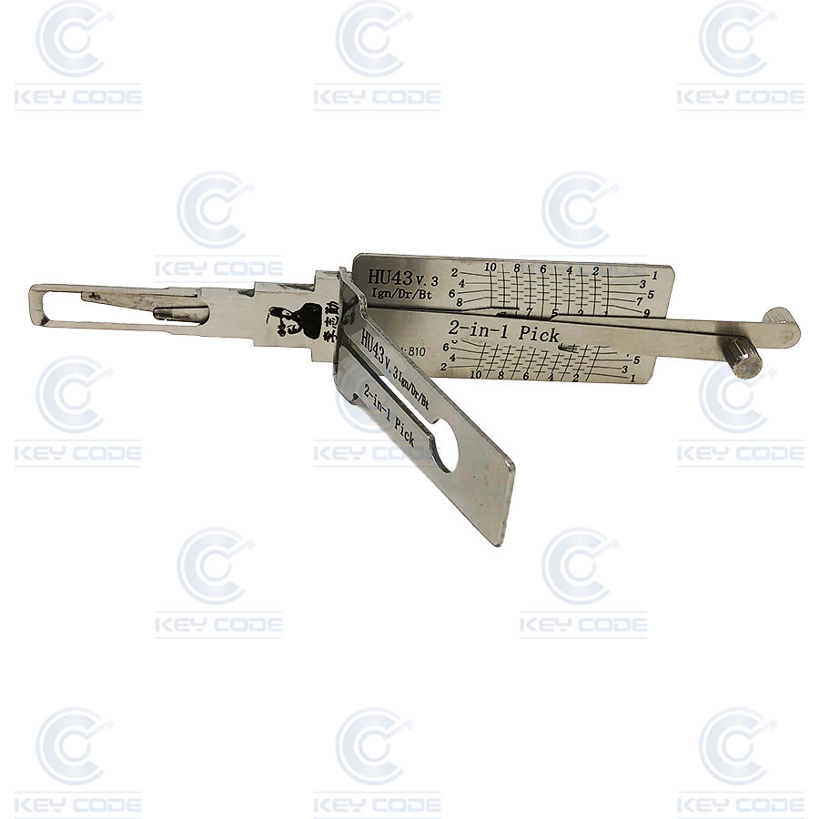 GANZUA LISHI 3 EN 1 HU43 (GM, OPEL, VAUXHALL)