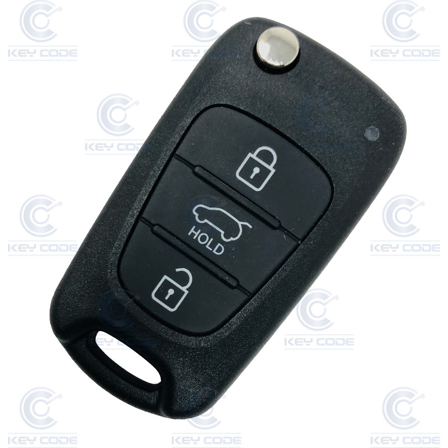 TELECOMMANDE PLIABLE AVEC 3 BOUTONS POUR HYUNDAI I235 (95430-1K001) ID60 SANS EBAUCHE 433 Mhz - ORIGINALE