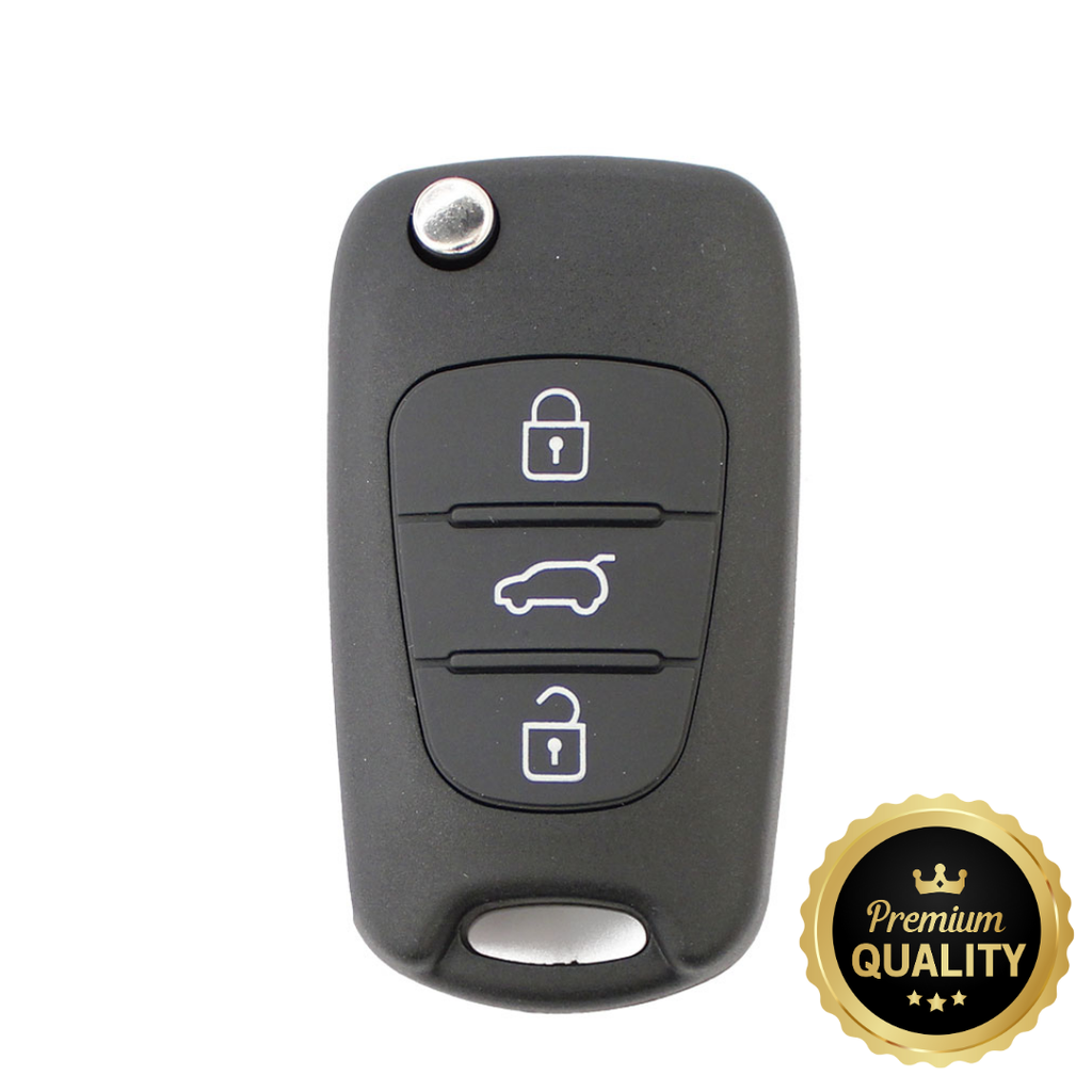 COQUE TELECOMMANDE I20, I30, IX35 PLIABLE 3 BOUTONS TOY48 - QUALITÉ SUPÉRIEURE