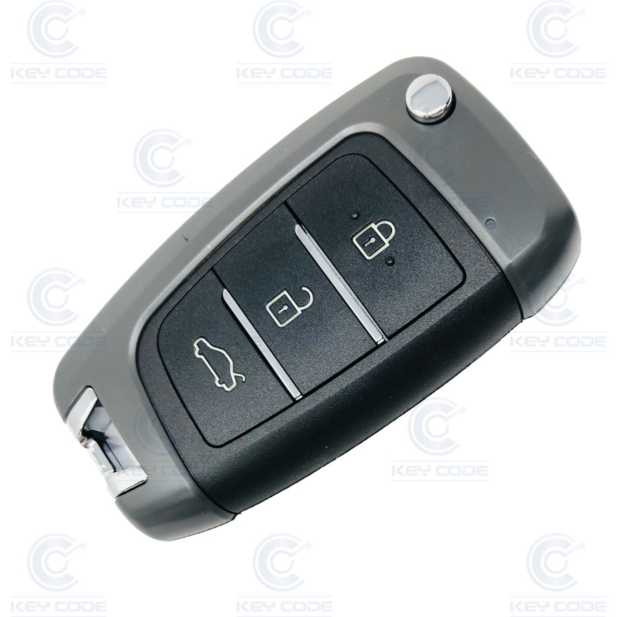 MANDO HYUNDAI PLEGABLE MODERNO DE 3 BOTONES PARA KEYDIY 