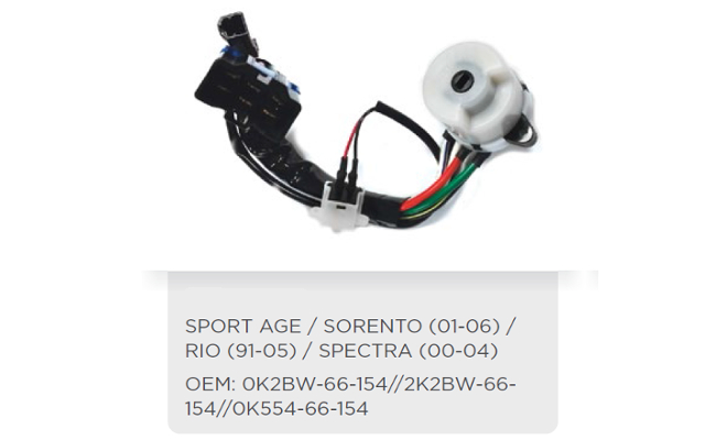 CABLE DÉMARREUR SPORTAGE, SORENTO, RIO, SPECTRA