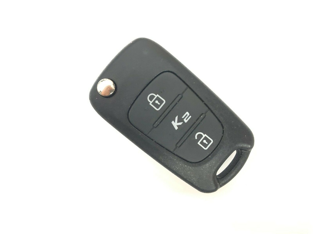 FOLDABLE 3-BUTTON REMOTE KIA RIO, K2 PCF7936 ID46 (954301Y300, 954301Y301) WITHOUT BLADE 433 MHZ ASK - ORIGINAL
