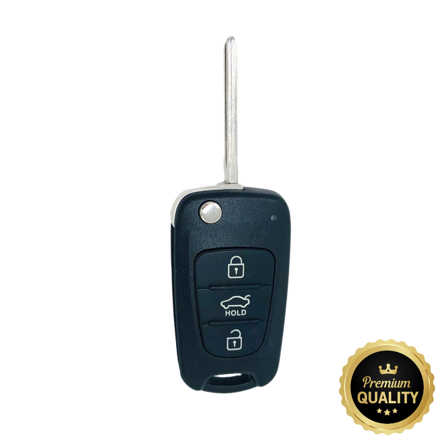 CARCASA PLEGABLE 3 BOTONES KIA, HYUNDAI SPORTAGE, CEED - PILA EN CARCASA TOY48 - CALIDAD PREMIUM