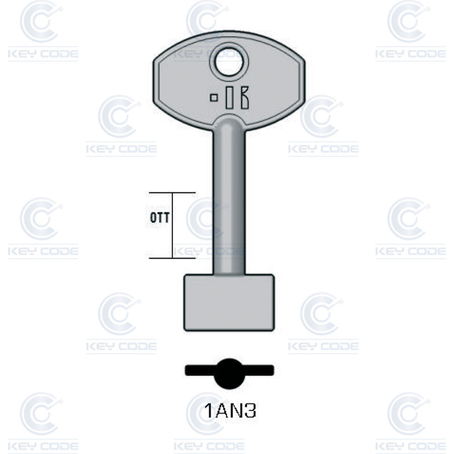 LLAVE KEYLINE ANTONIOLI 1AN3 (APN, ANT-1G)