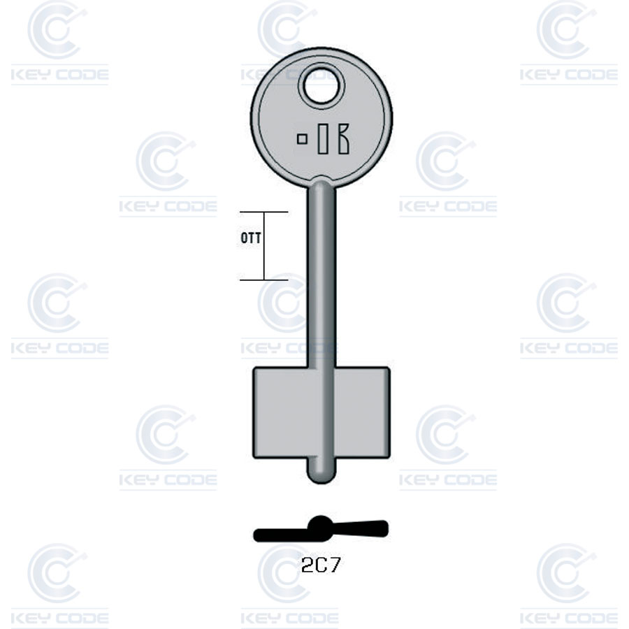 LLAVE KEYLINE CR 2C7 (R, CR-2G)