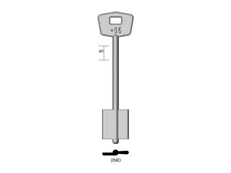 LLAVE KEYLINE DOBLE PALETA MOTTURA 2MO (MTL, MT-2G)