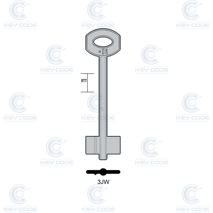 LLAVE KEYLINE 3JW (JW50, JW-50G)