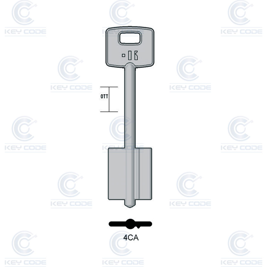 LLAVE KEYLINE CISA DOBLE PALETA 4CA (5CS2, CI-6G)