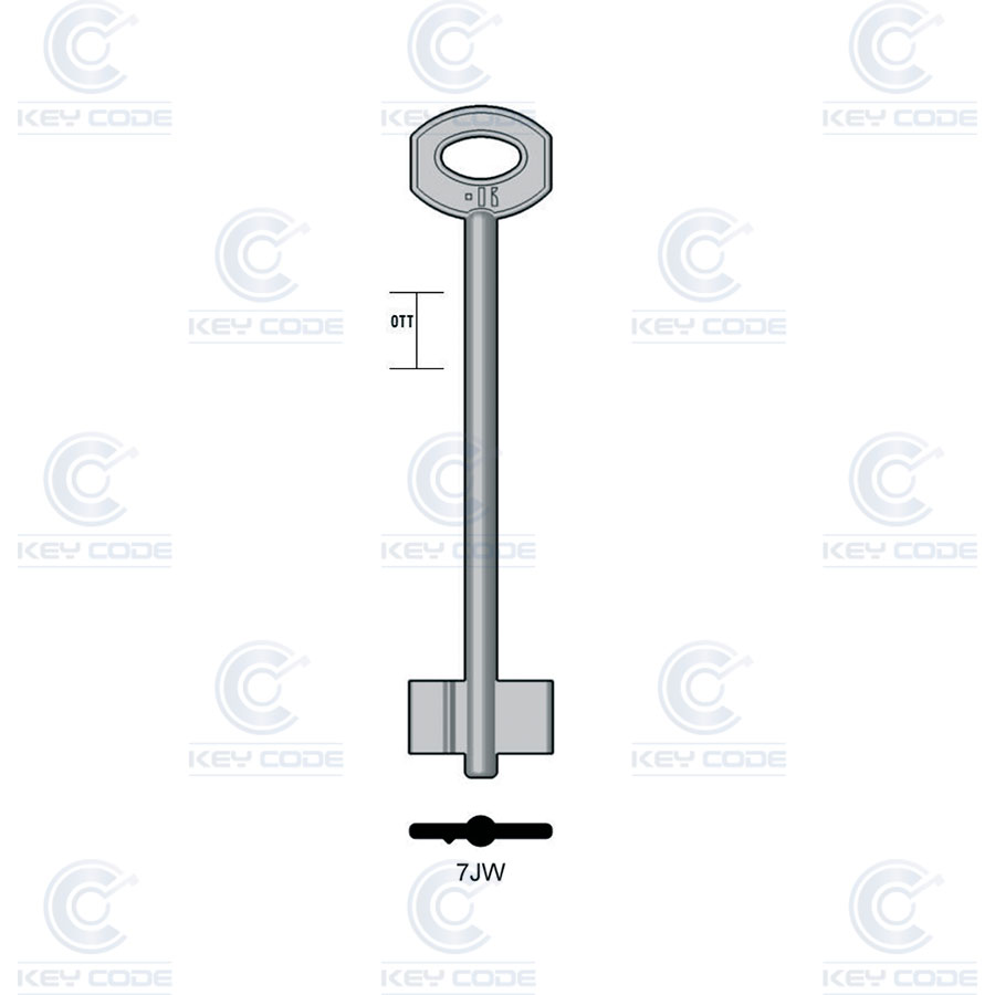 CLÉ KEYLINE 7JW (JW70, JW-70G)