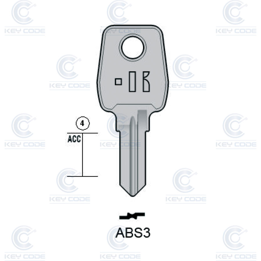 LLAVE KEYLINE ABS3 (KEY1, AB-8I)