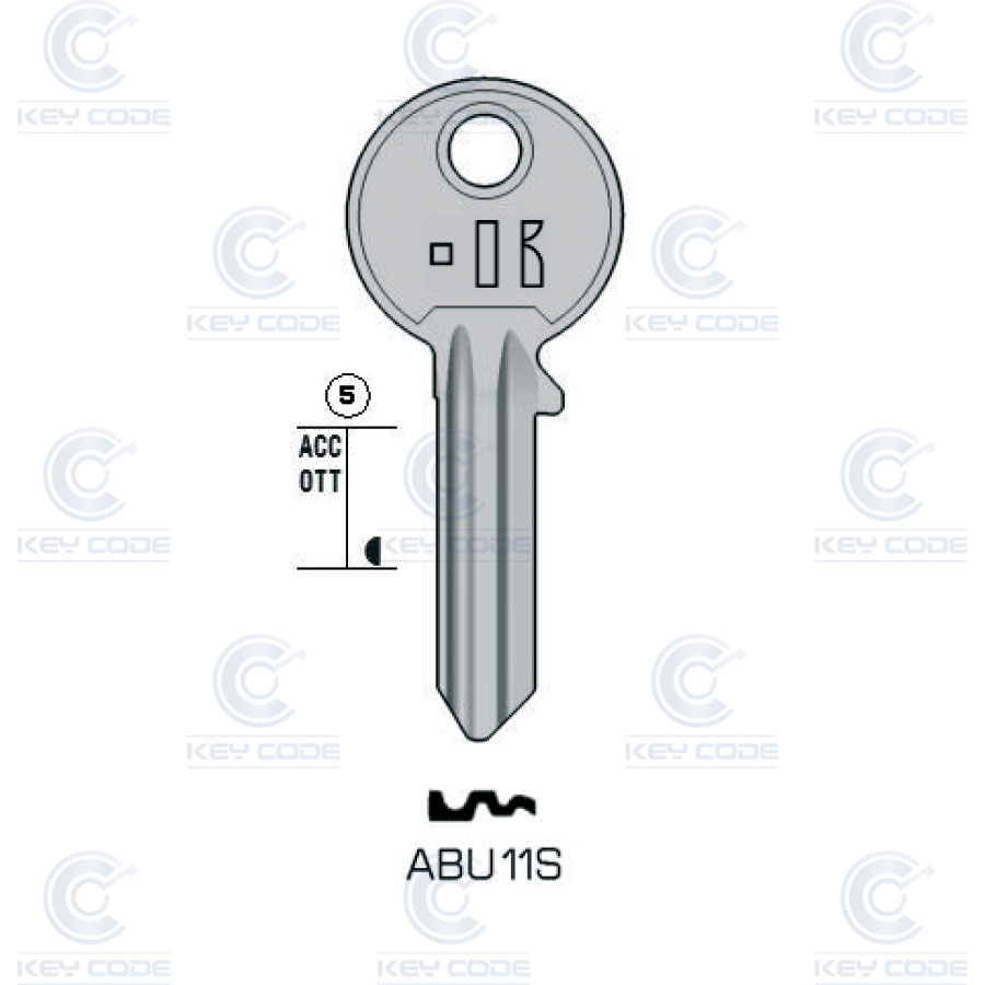 LLAVE KEYLINE ABUS ABU11S (AB10R, ABU-2I) 