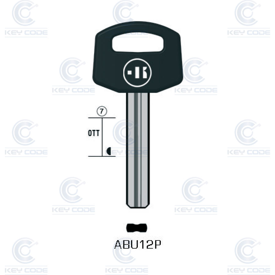 LLAVE KEYLINE ABUS ABU12P (AB38P, ABU-29P) 