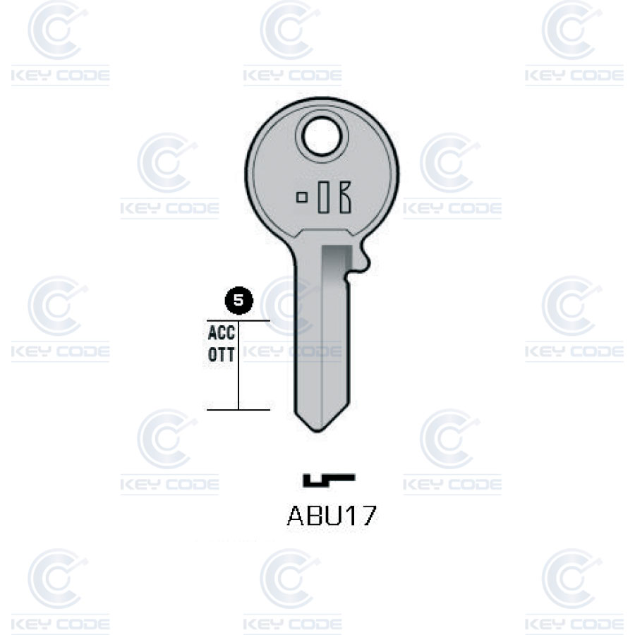 LLAVE KEYLINE ABUS ABU17 (AB17, ABU-60)
